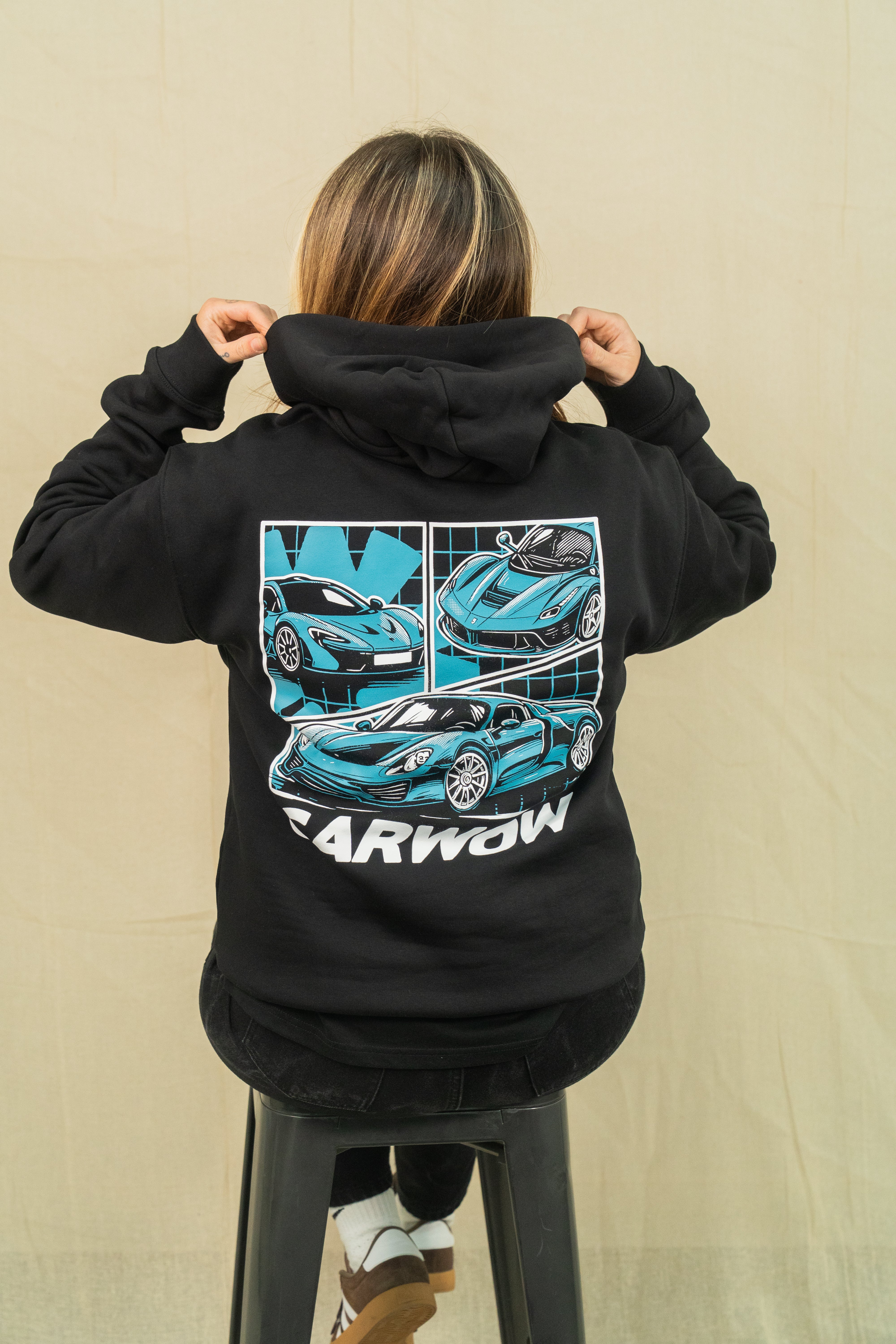 BIG THREE HOODIE - BLACK
