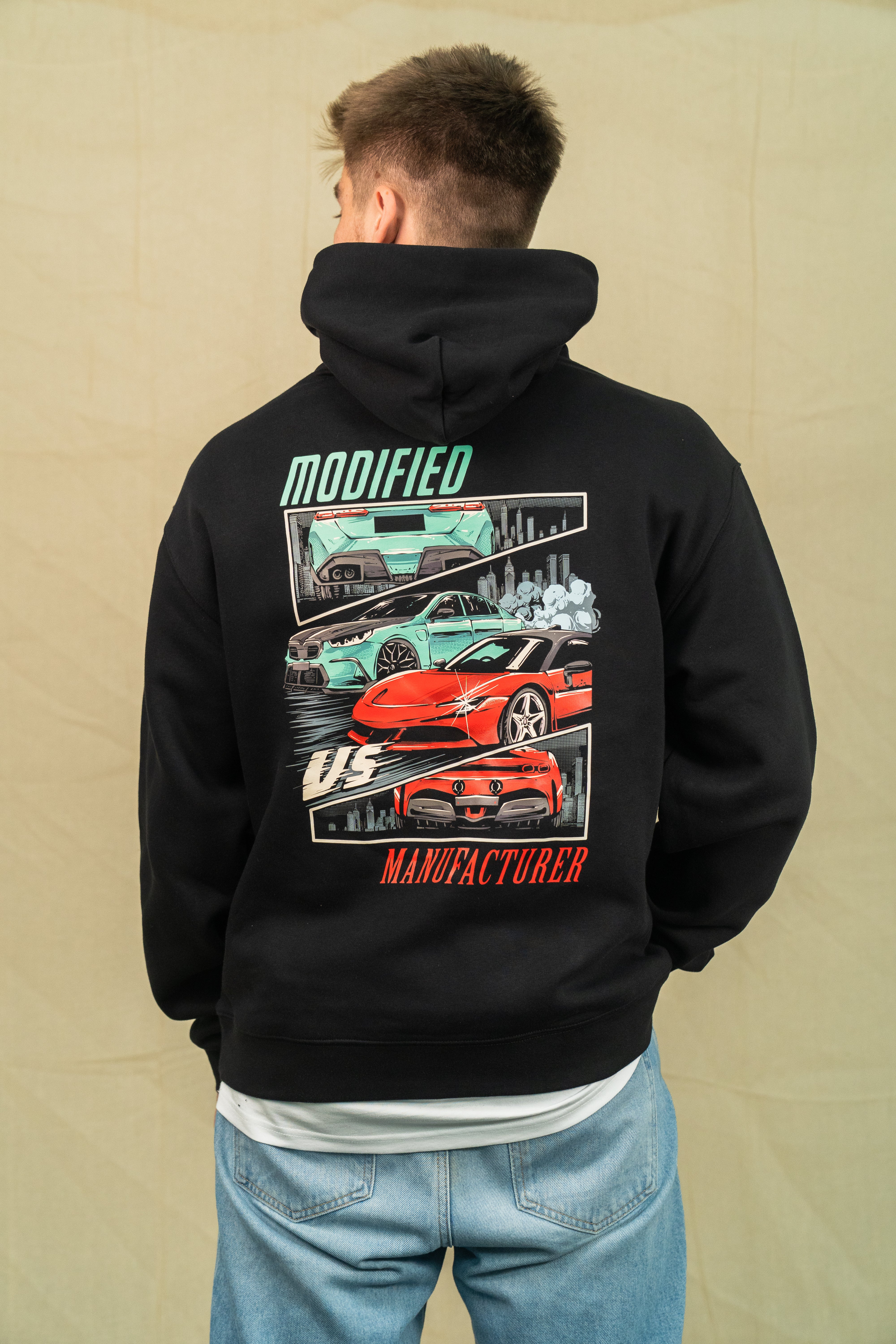 CARWOW BUILT VS BOUGHT HOODIE - BLACK