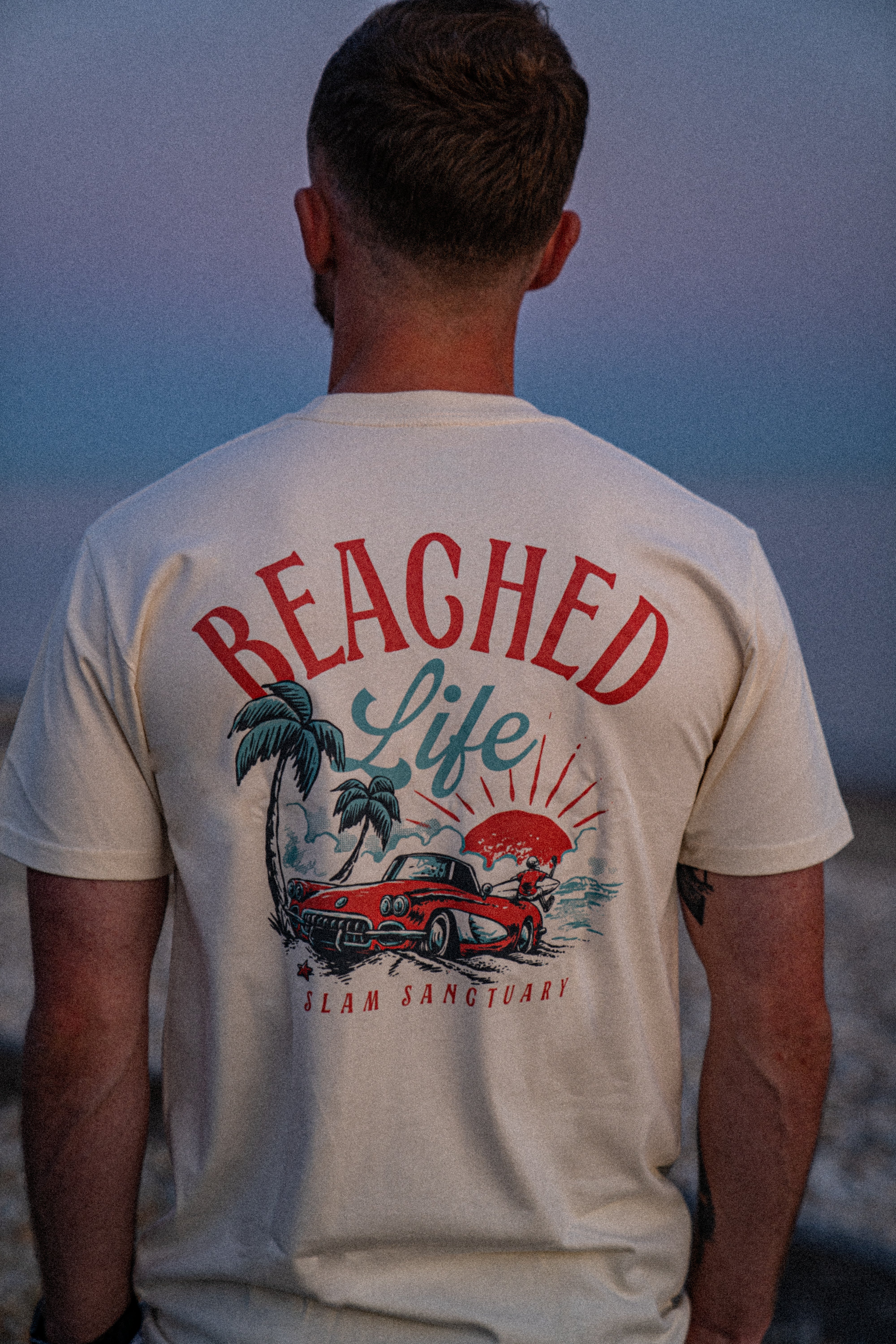 BEACHED LIFE T-SHIRT - ECRU