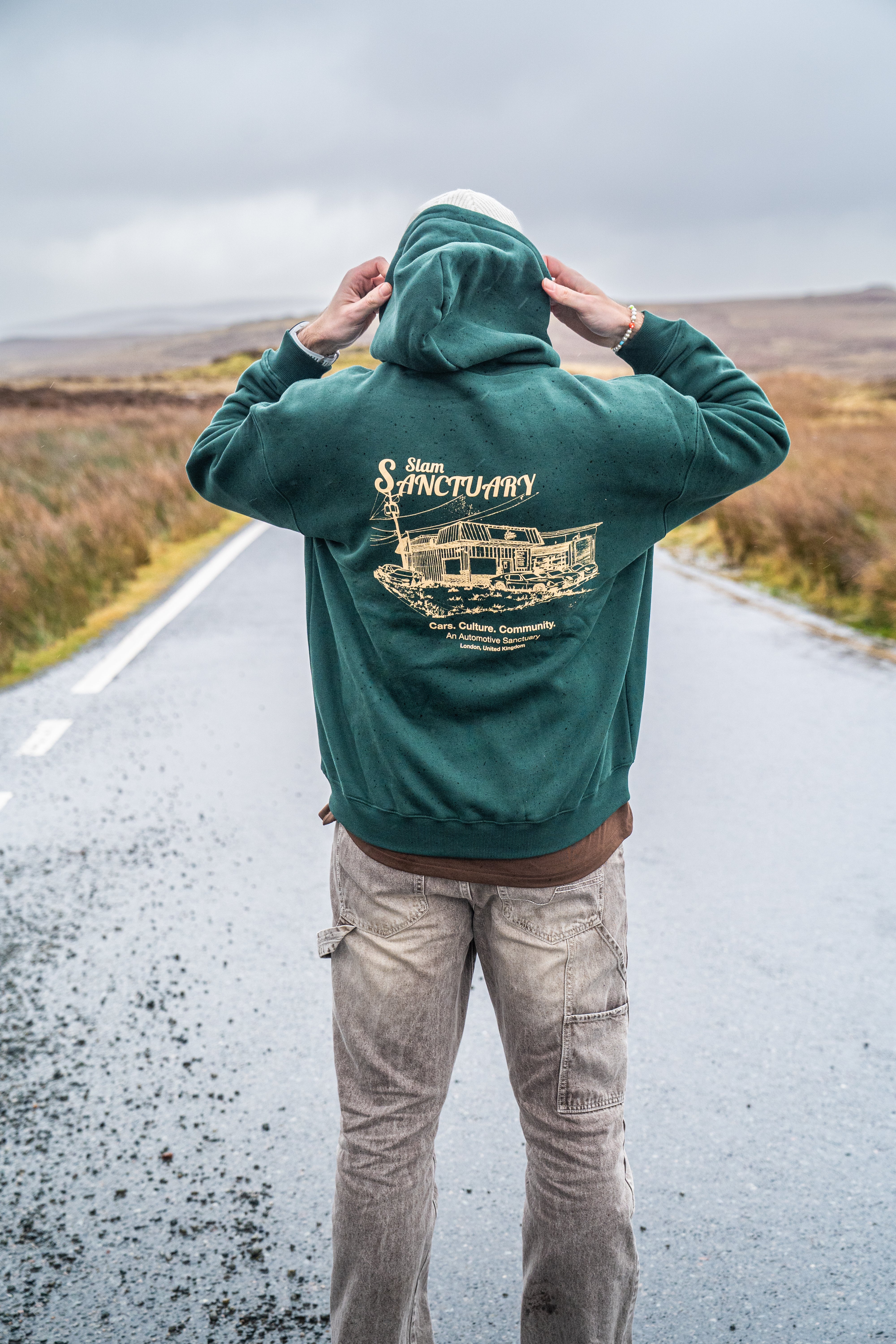 THE SANCTUARY HOODIE - DEEP JADE
