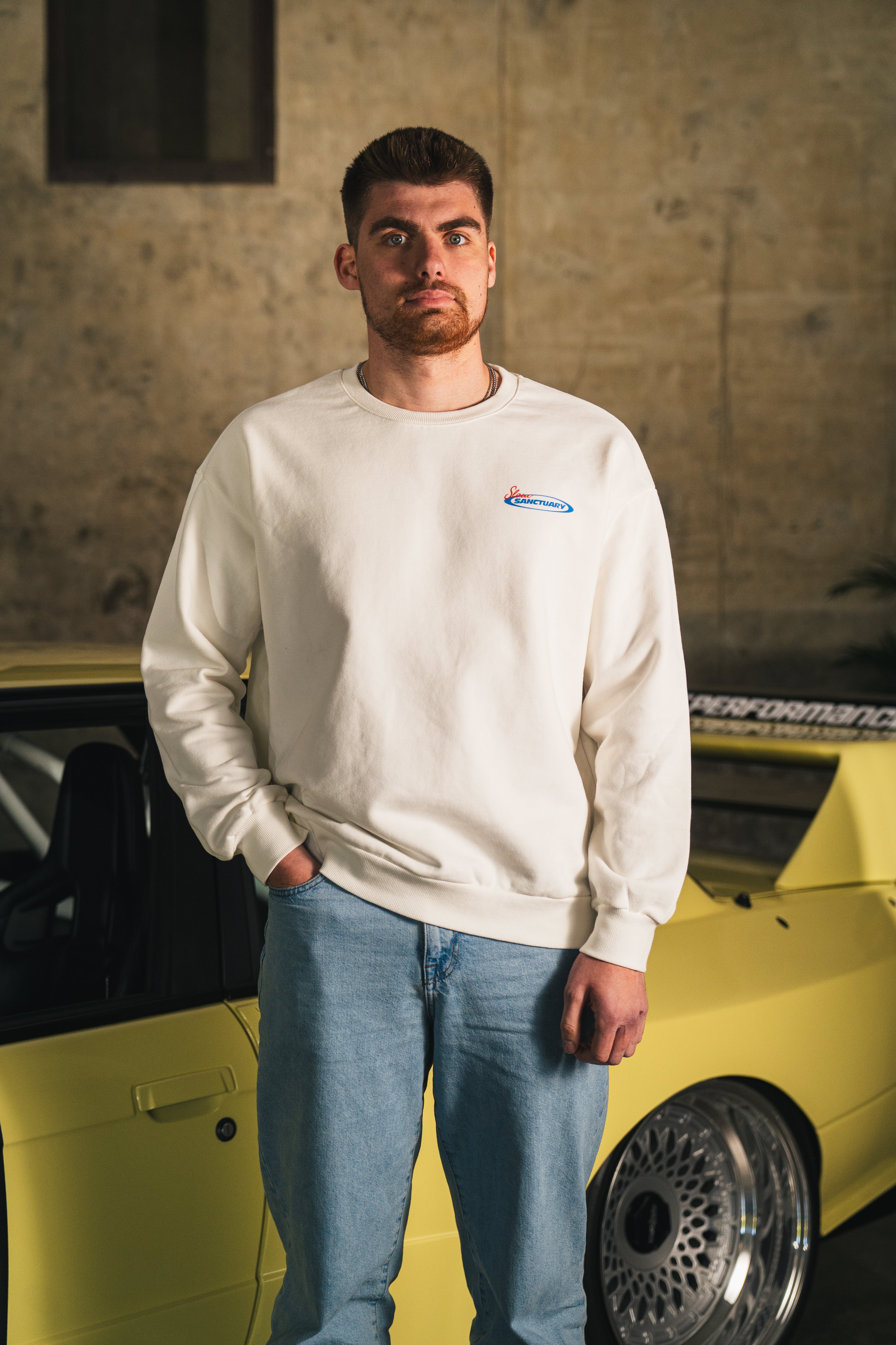 ROOTED SWEATSHIRT - WHITE