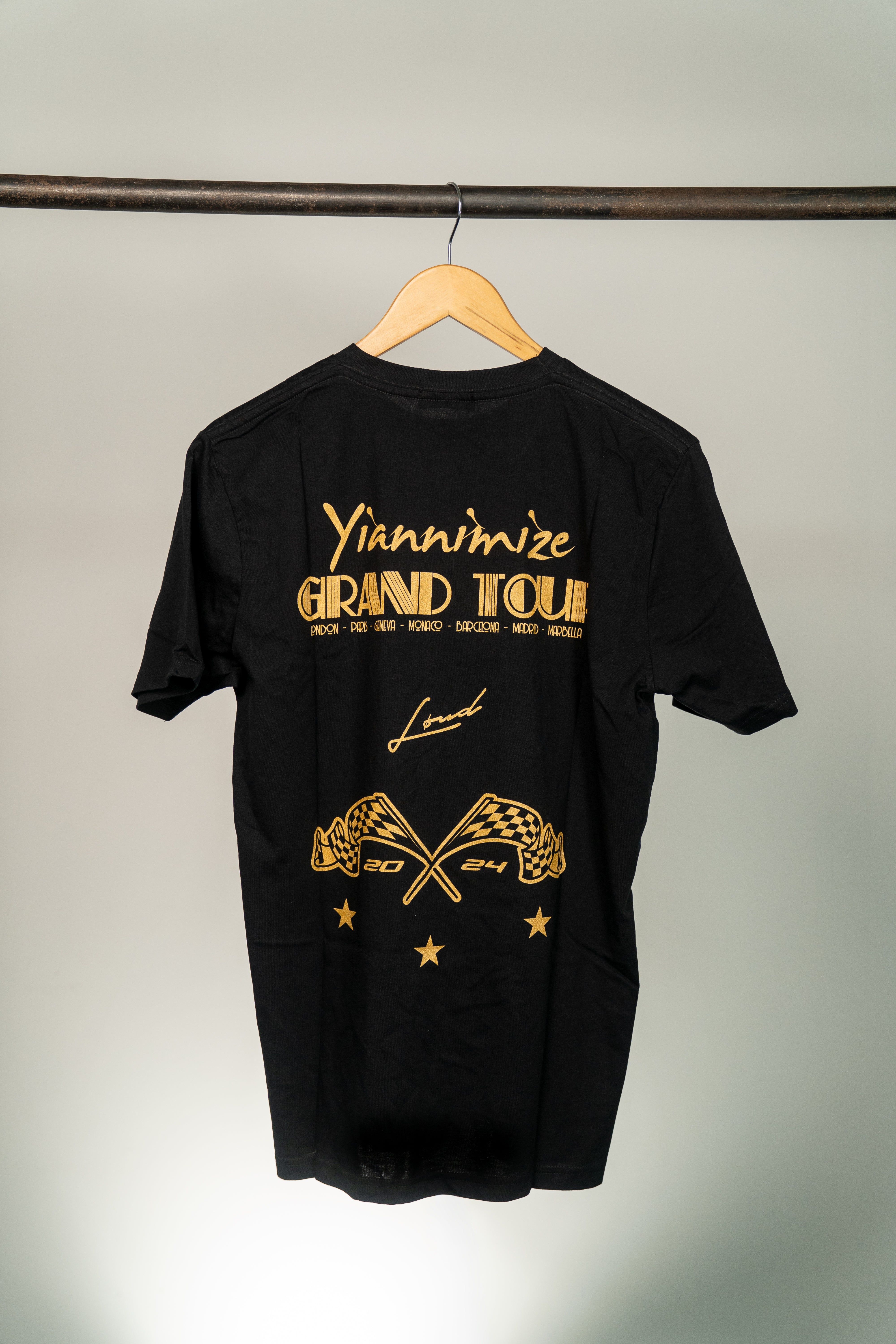 YIANNIMIZE GRAND TOUR T-SHIRT - BLACK