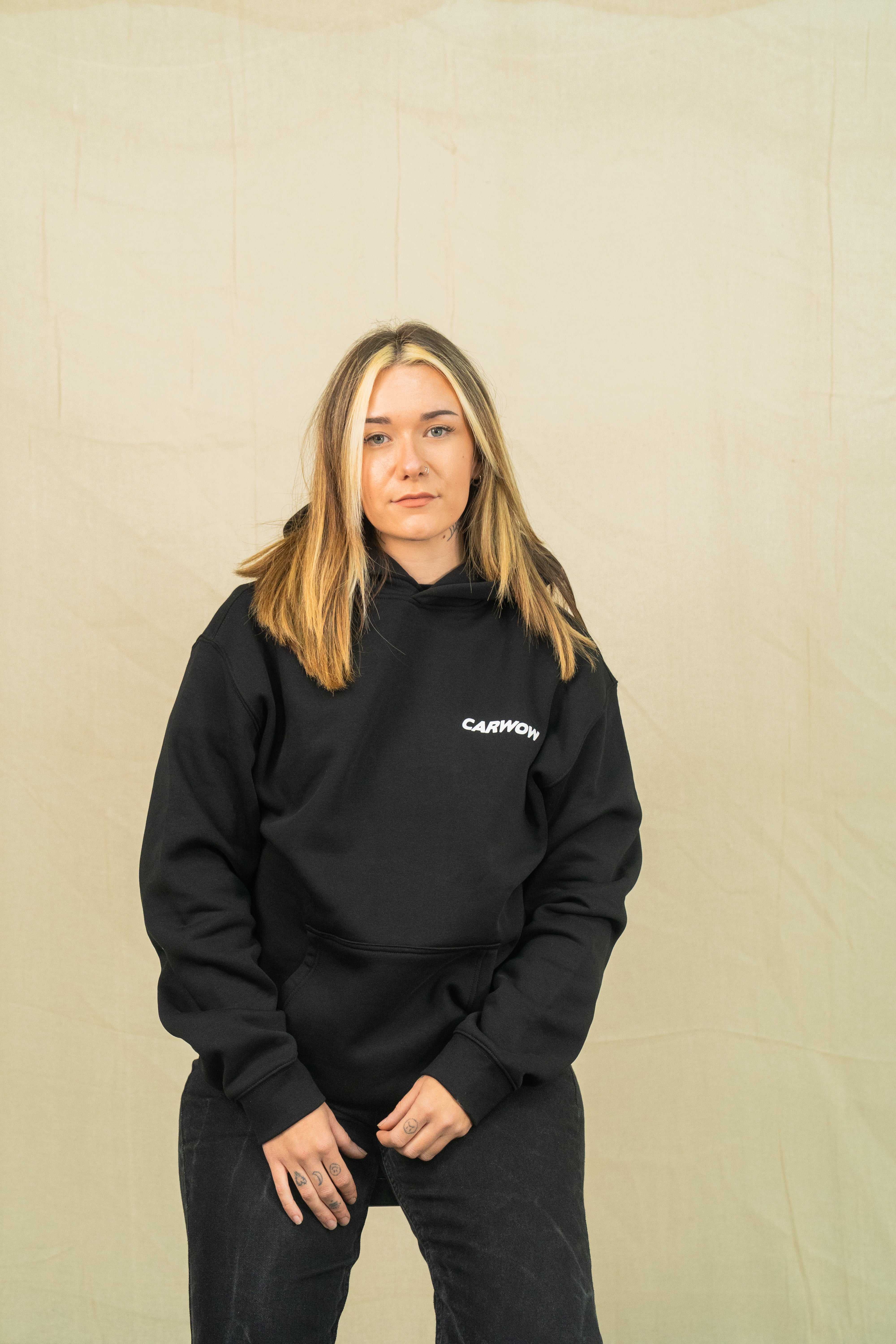 BIG THREE HOODIE - BLACK