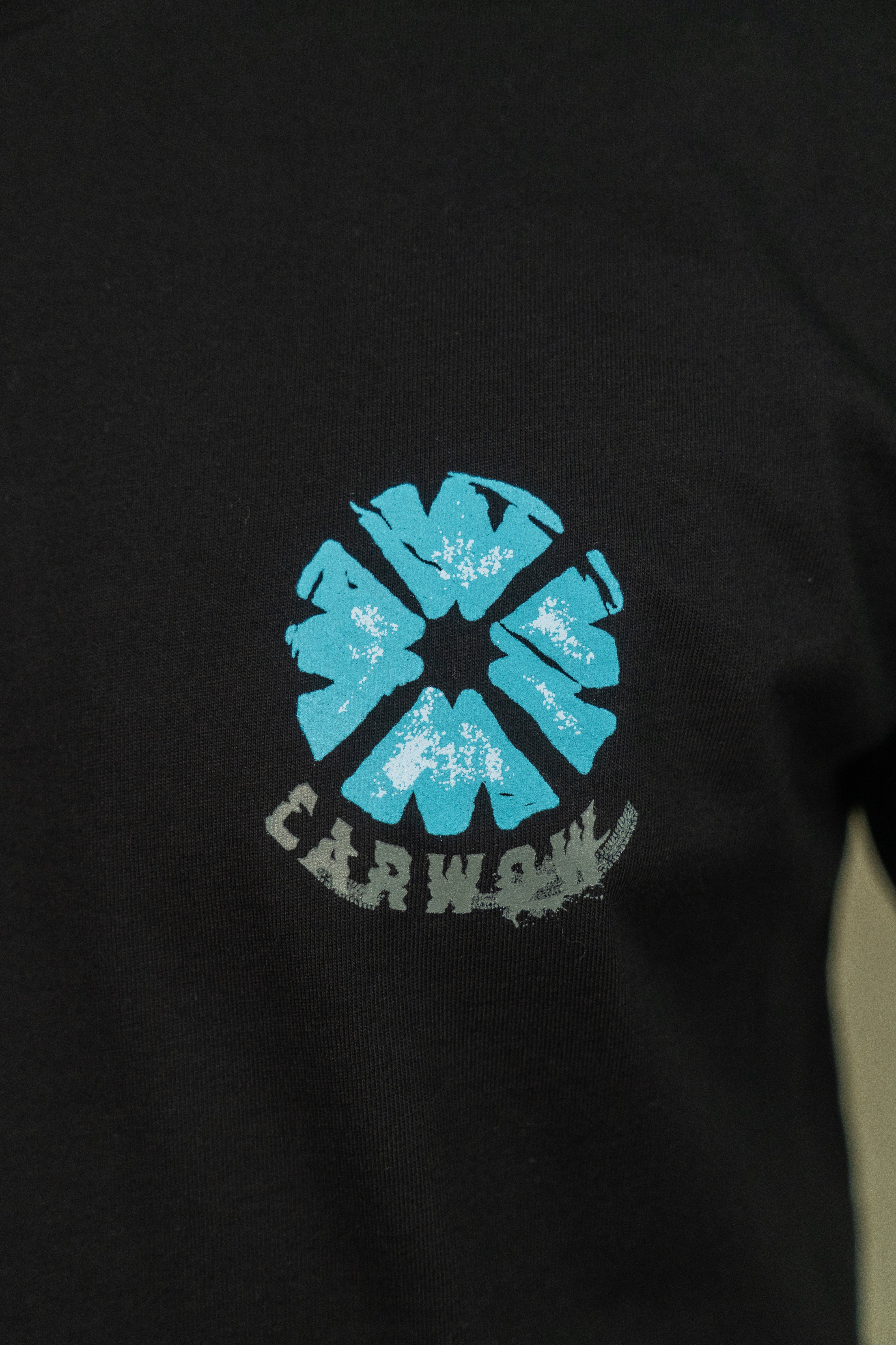 CARWOW DONUT LOGO CROP T-SHIRT - BLACK