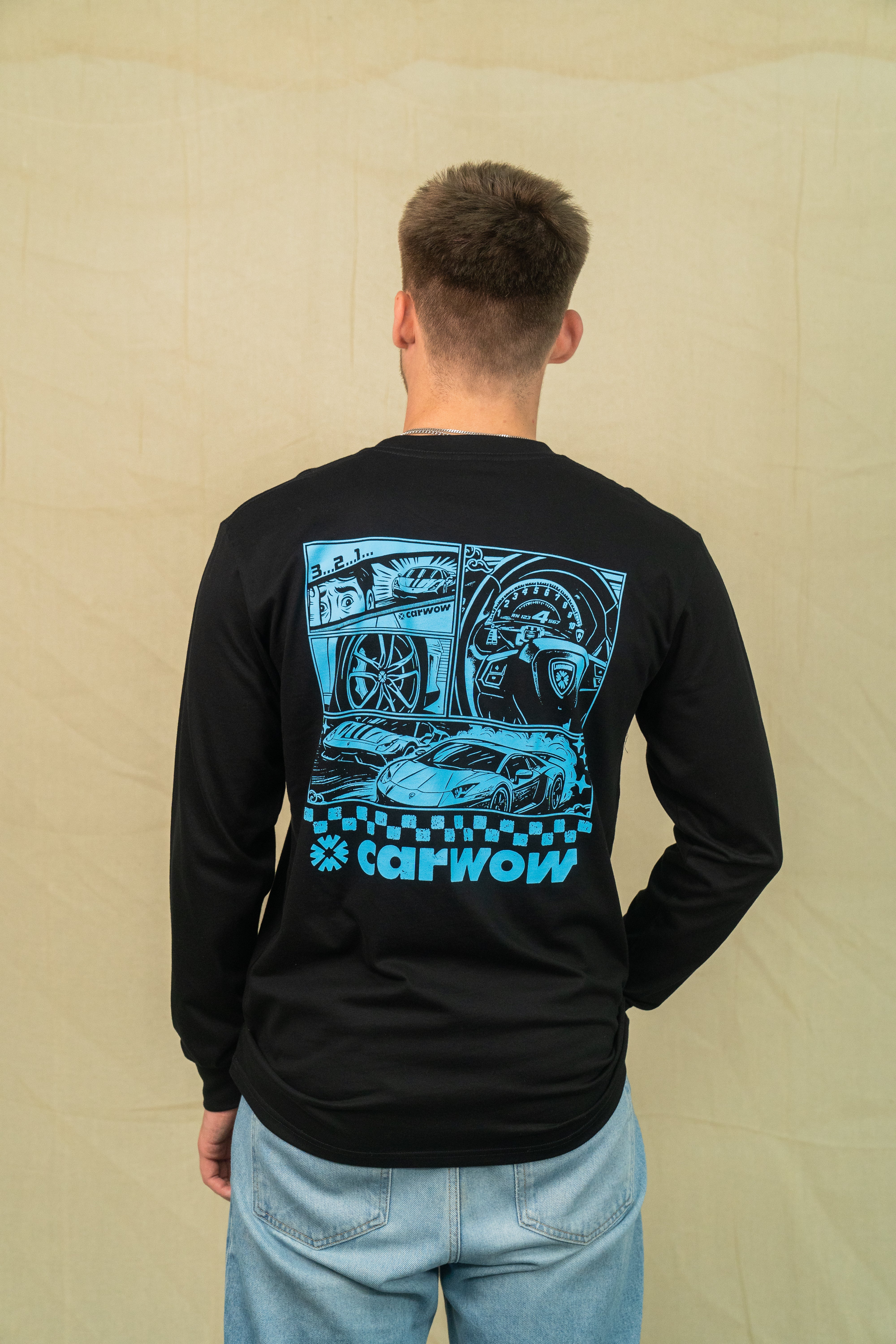 1/4 MILE MASTERS LONG SLEEVE T-SHIRT - BLACK