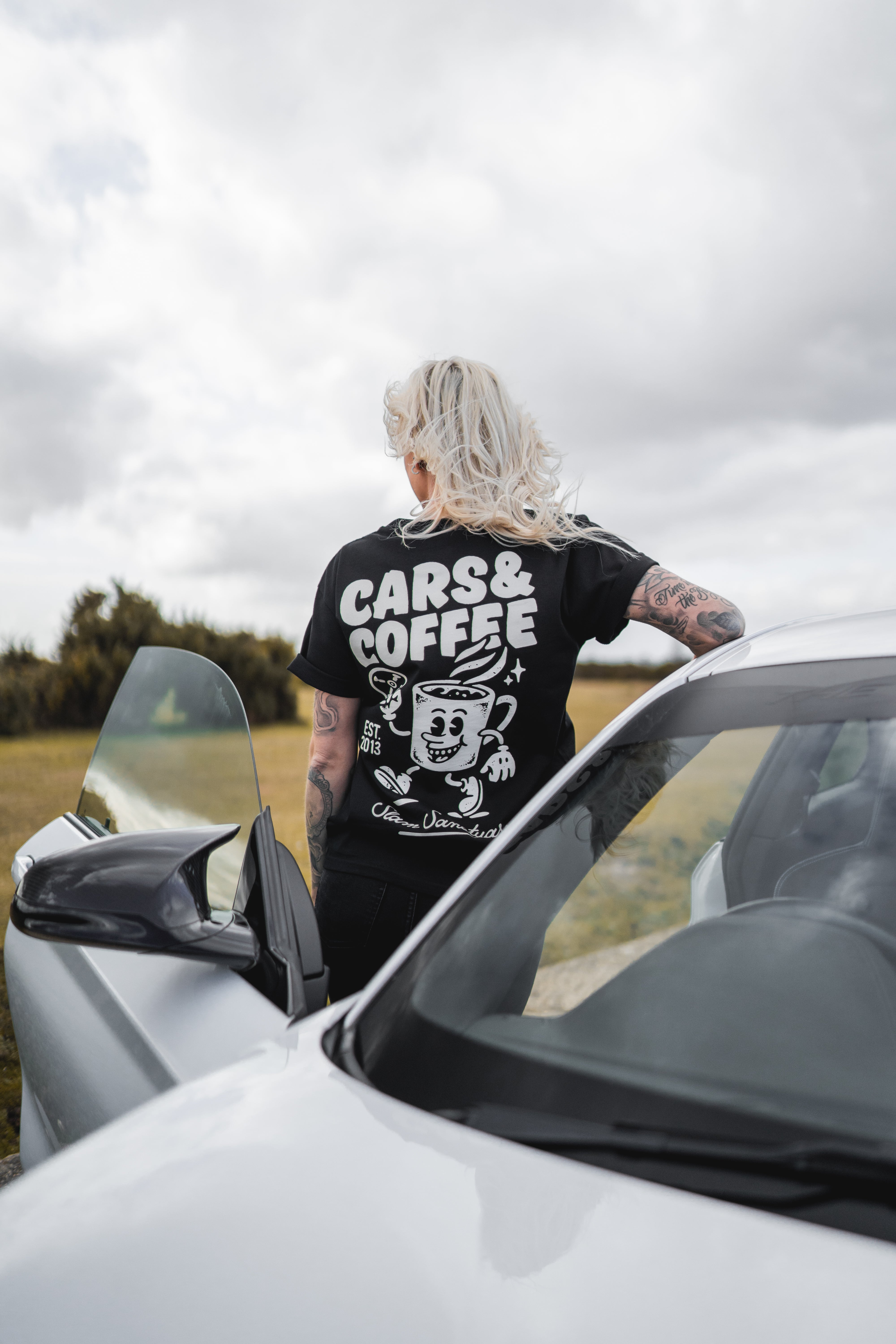 CARS & COFFEE T-SHIRT - BLACK