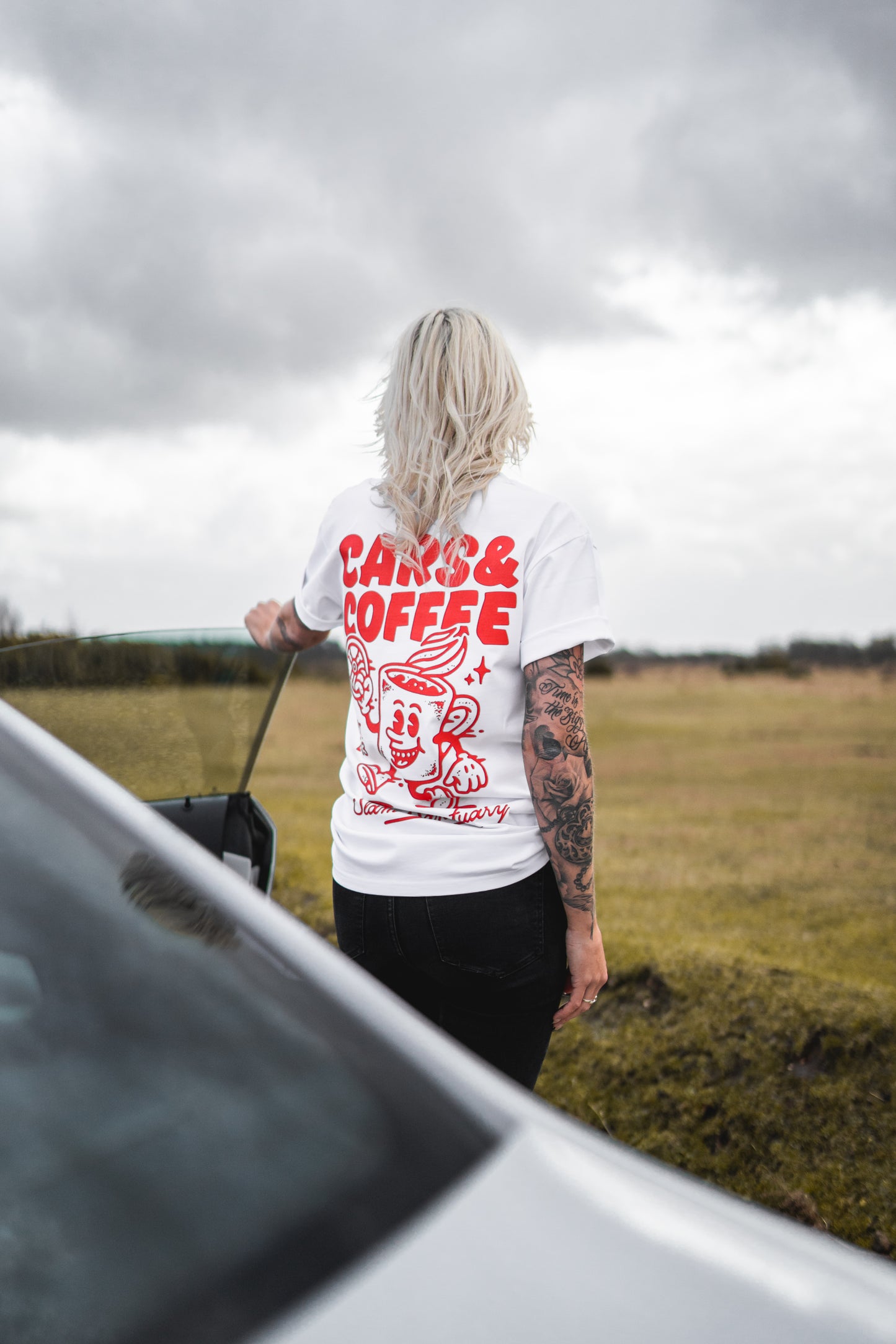 CARS & COFFEE T-SHIRT - WHITE