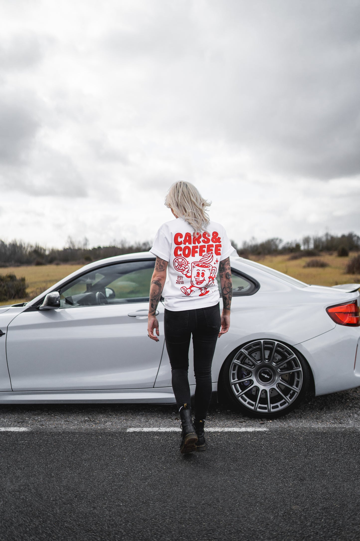 CARS & COFFEE T-SHIRT - WHITE