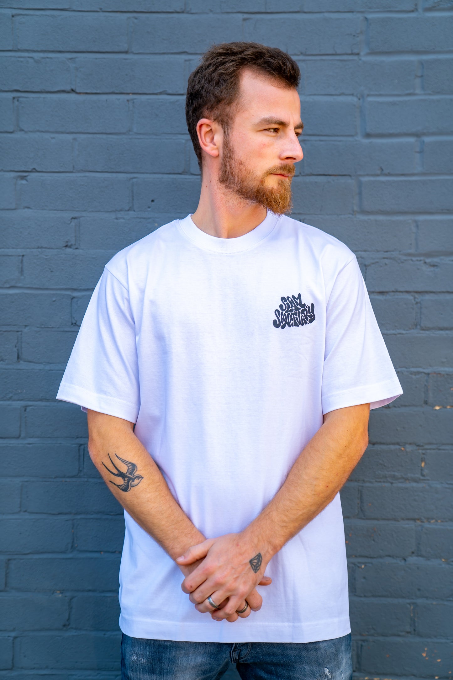 LIQUID LOGO T-SHIRT - WHITE