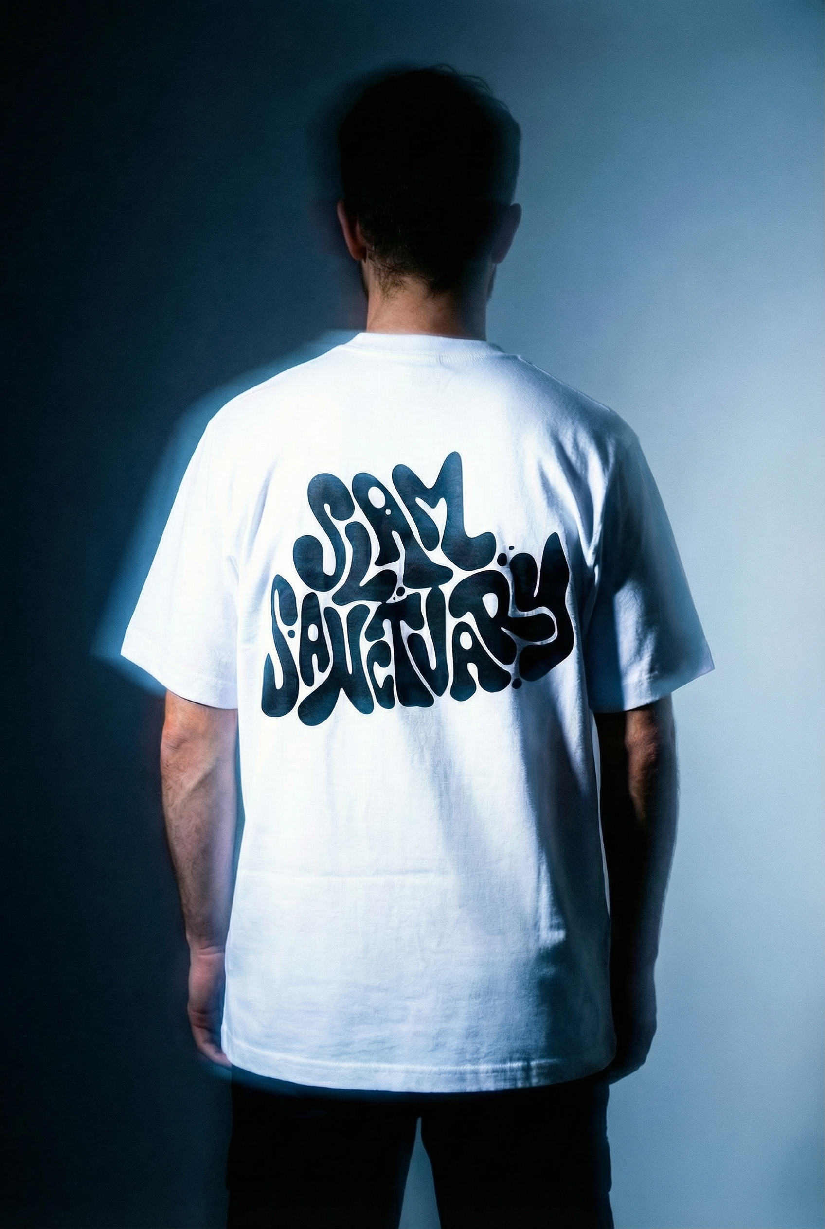 LIQUID LOGO T-SHIRT - WHITE