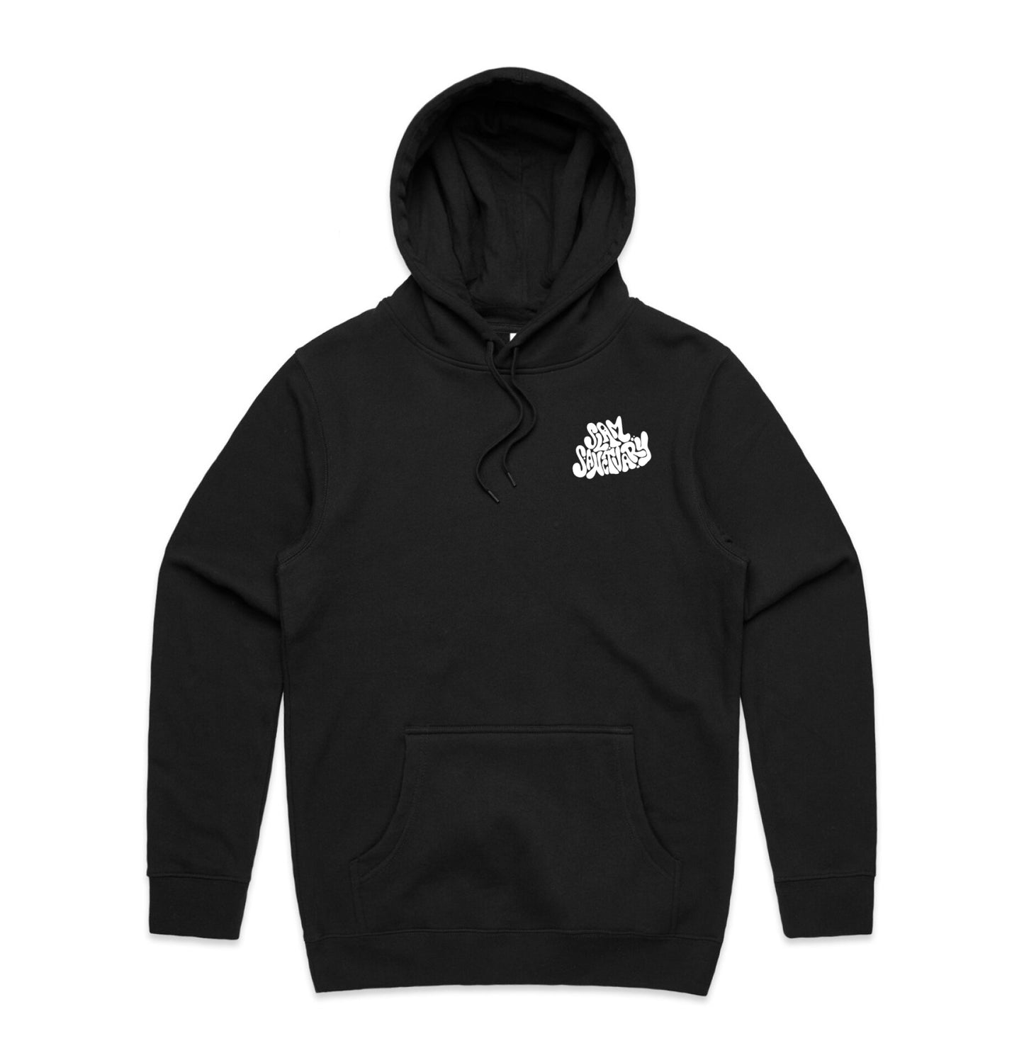 LIQUID LOGO HOODIE - BLACK