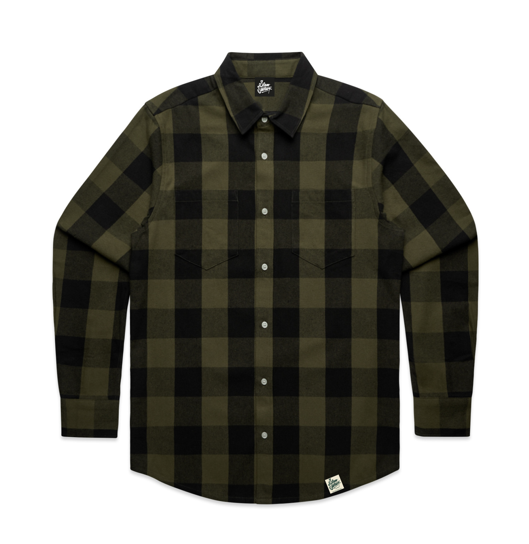 WORKSHOP CHECK SHIRT - ARMY