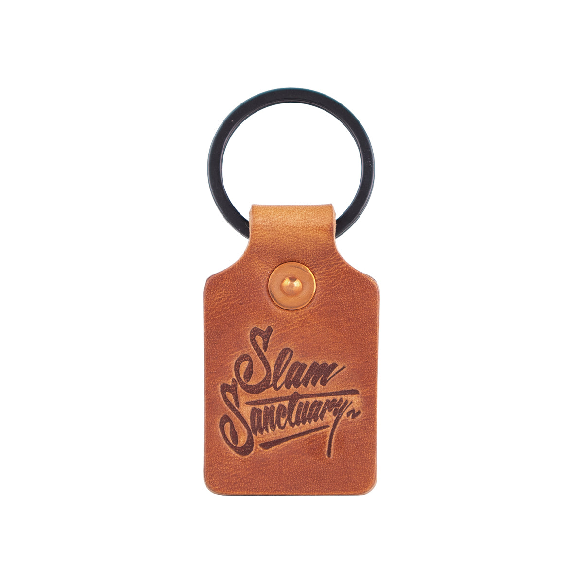 Leather key fob - TAN