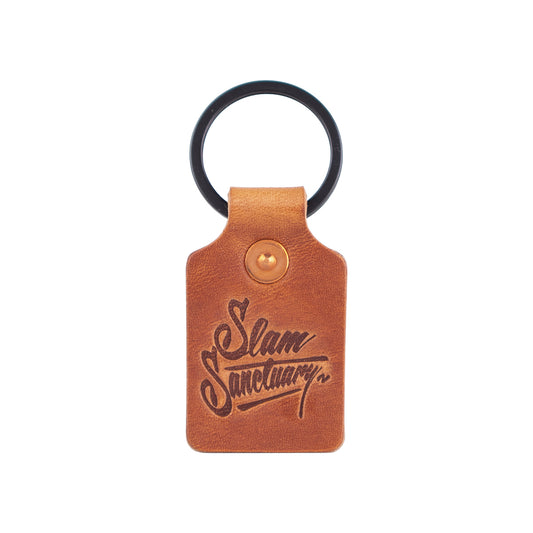 Leather key fob - TAN