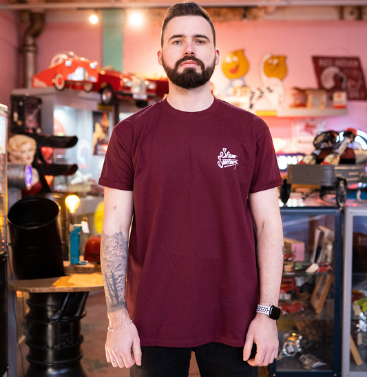 ESSENTIALS T-SHIRT - BURGUNDY