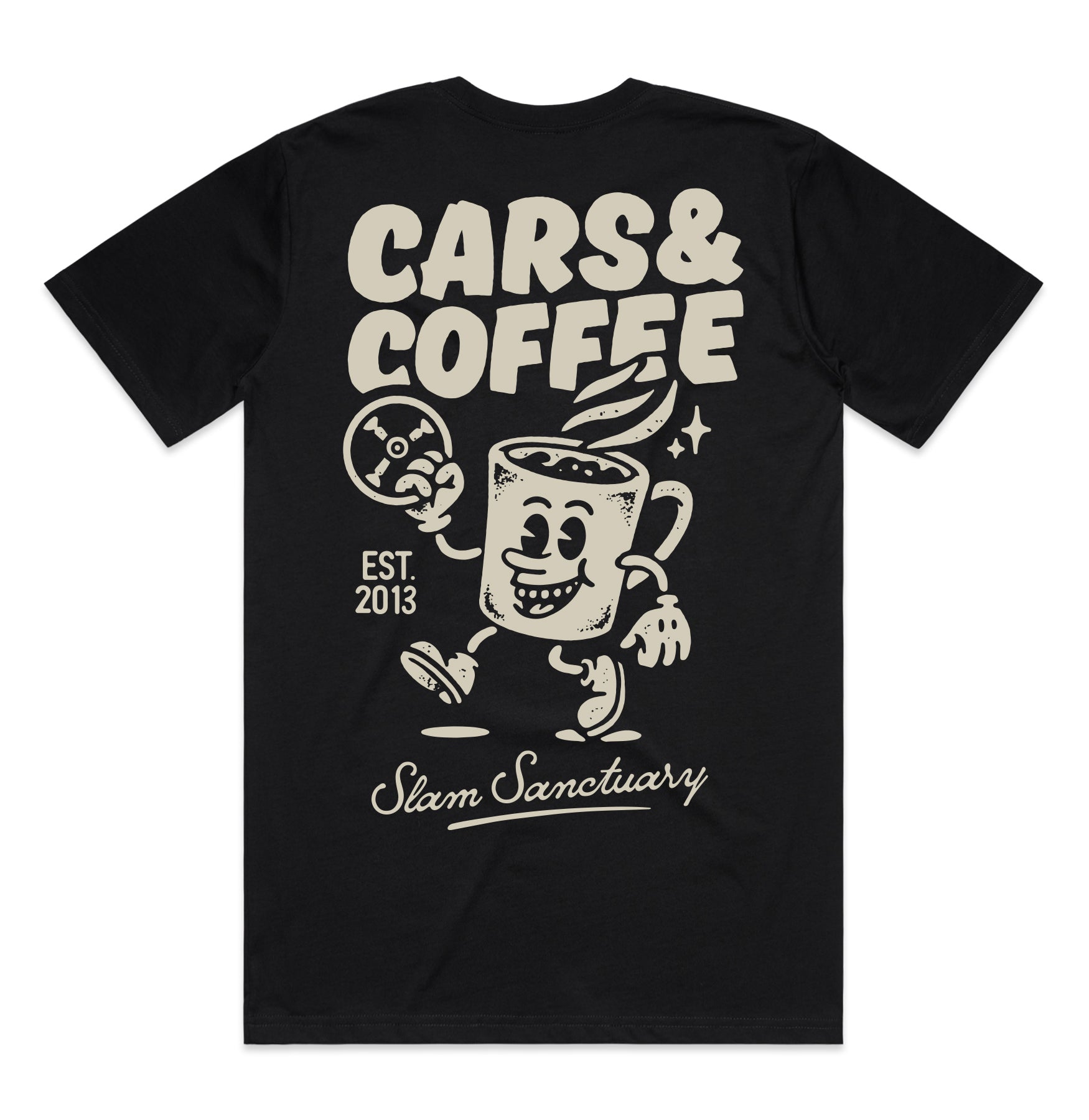 CARS & COFFEE T-SHIRT - BLACK