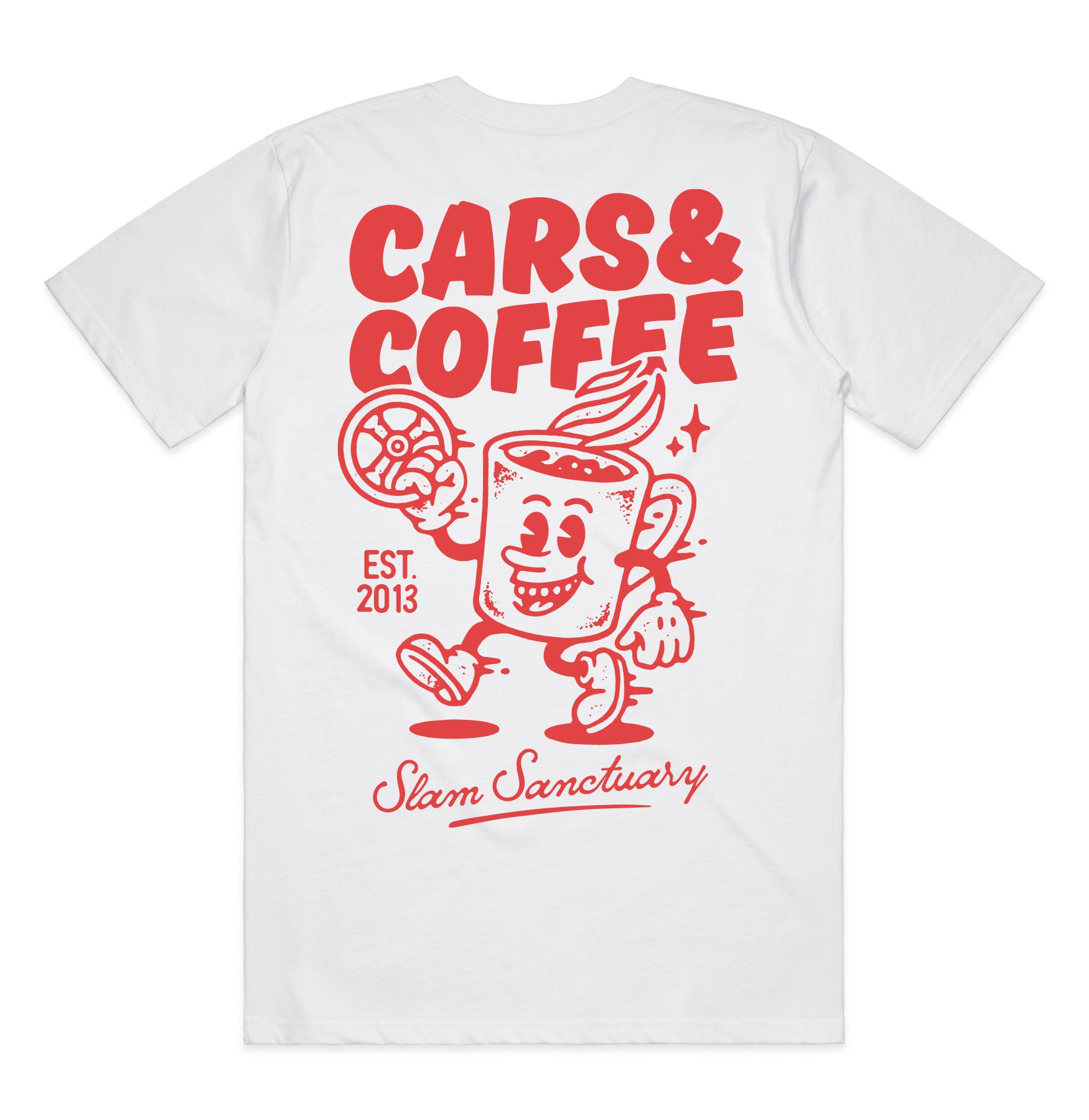 CARS & COFFEE T-SHIRT - WHITE