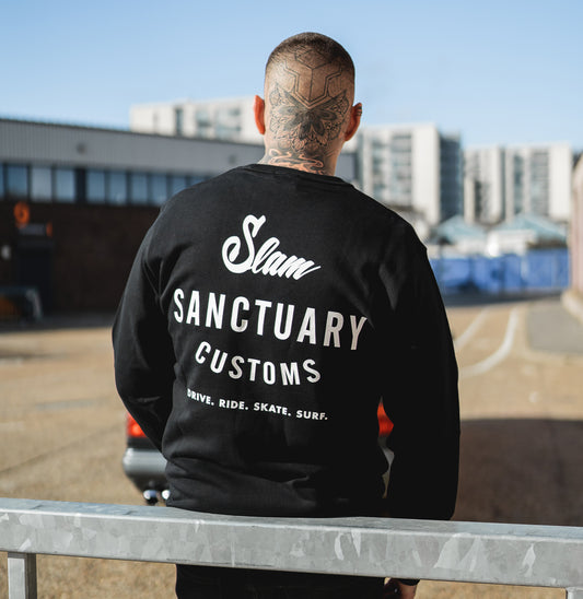 CUSTOMS SWEATSHIRT - BLACK