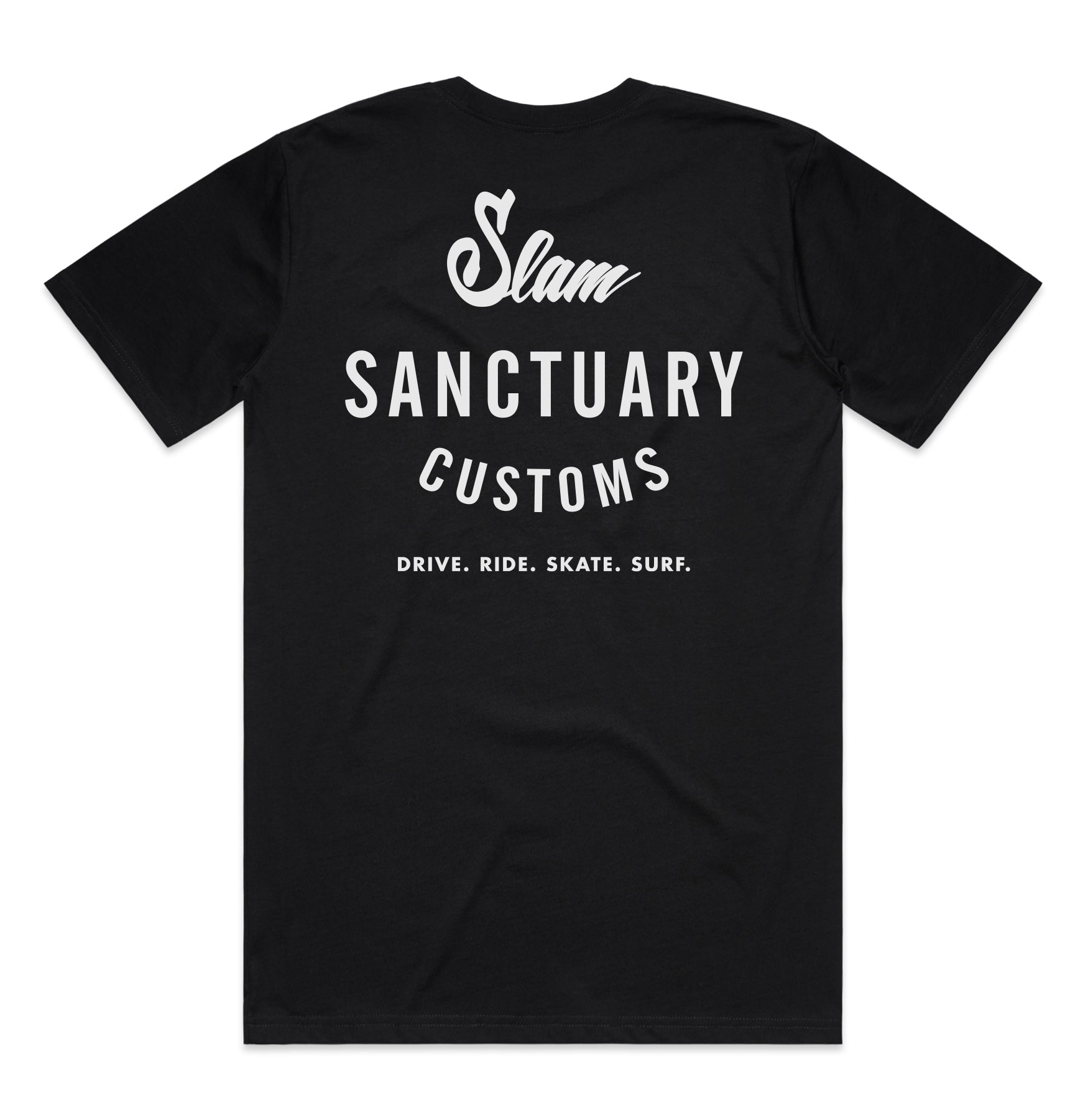 CUSTOMS T-SHIRT - BLACK