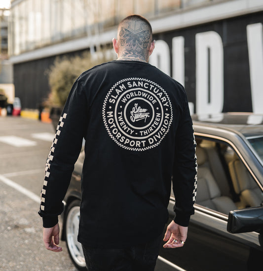 EMBLEM LONGSLEEVE T-SHIRT - BLACK