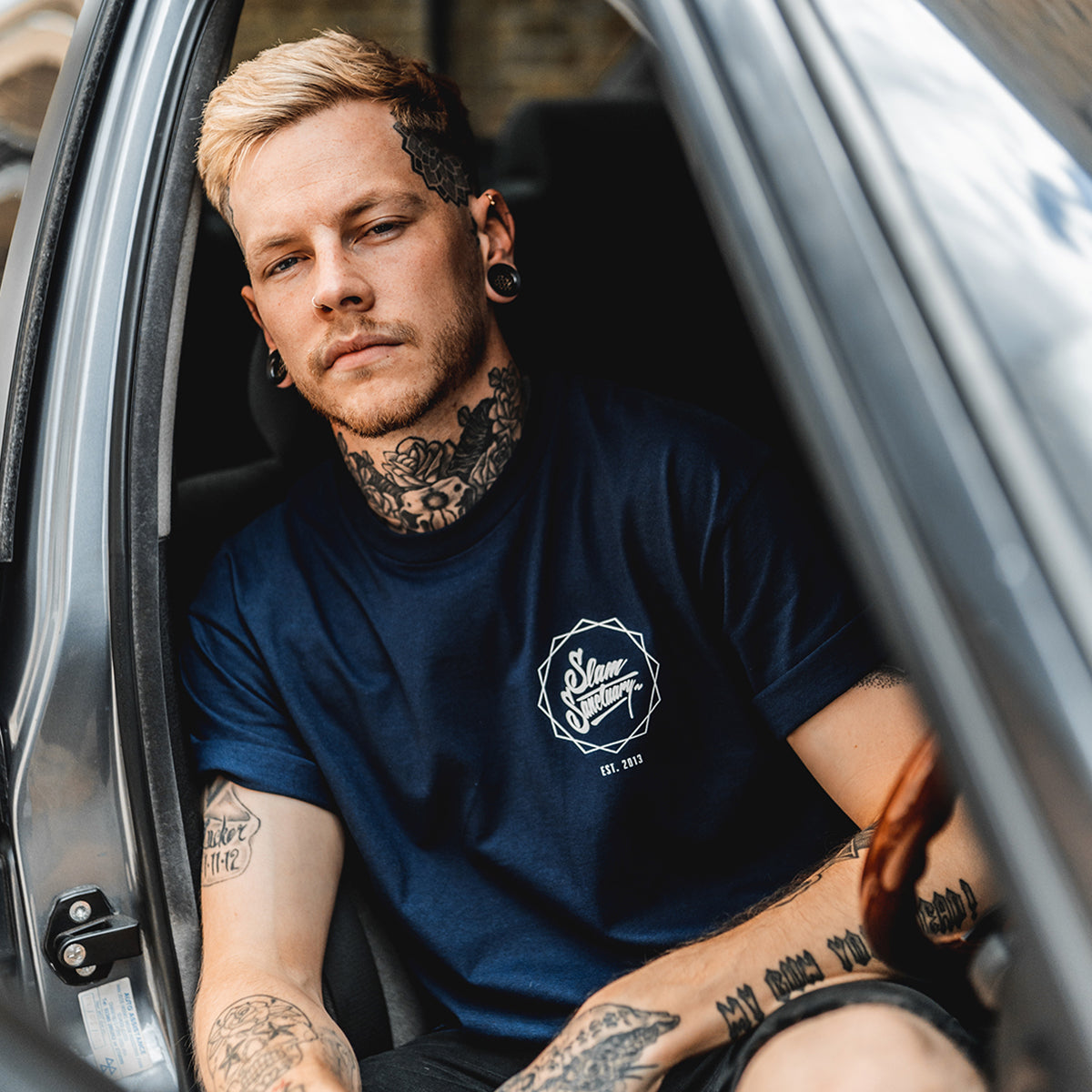 LOGO HEX BP T-SHIRT - NAVY