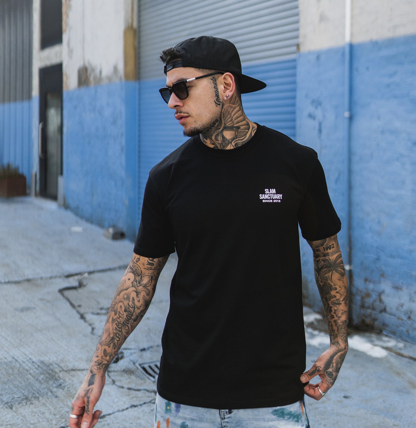 FLAG T-SHIRT - BLACK