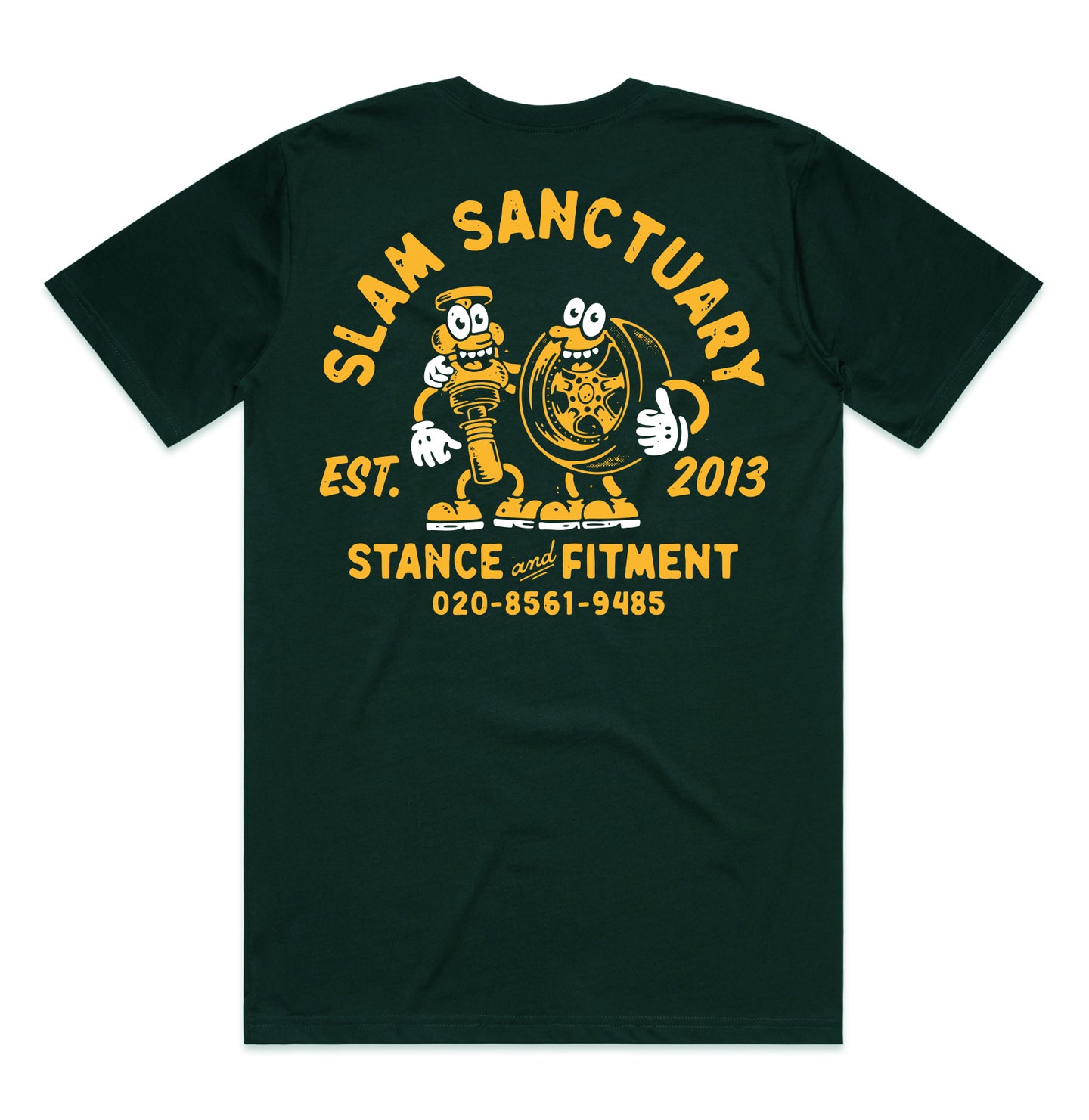 STANCE & FITMENT T-SHIRT - PINE GREEN